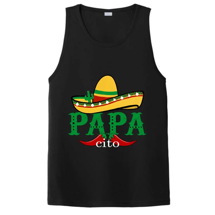 Papa Cito Mexican Sombrero Cinco De Mayo Gift Performance Tank