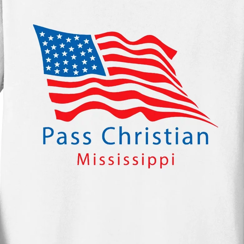 Pass Christian Mississippi Kids Long Sleeve Shirt