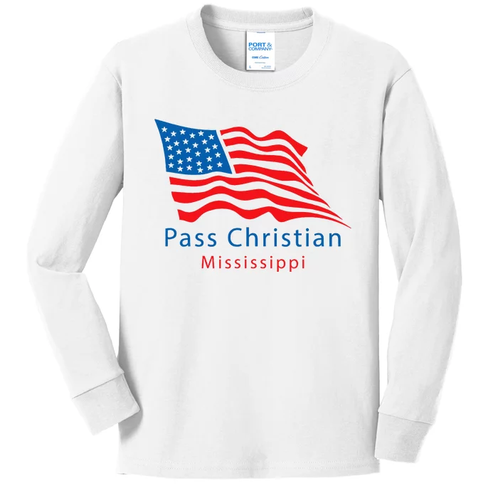 Pass Christian Mississippi Kids Long Sleeve Shirt