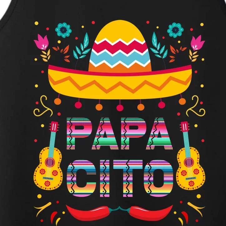 Papa Cito Mexican Costume For Dad Papa Father Meaningful Gift Performance Tank