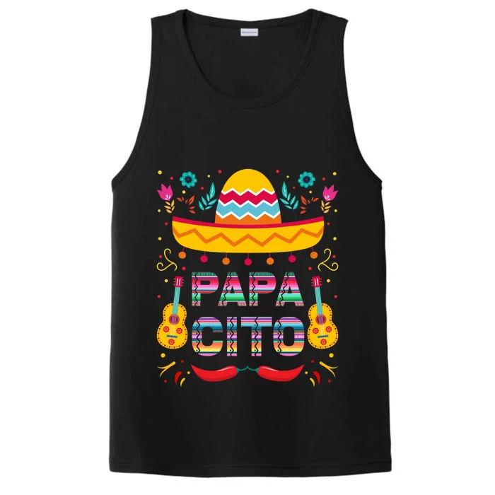 Papa Cito Mexican Costume For Dad Papa Father Meaningful Gift Performance Tank