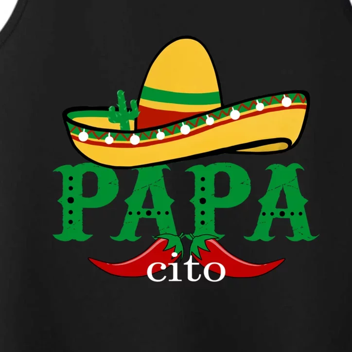 Papa Cito Mexican Sombrero Cinco De Mayo Gift Performance Tank