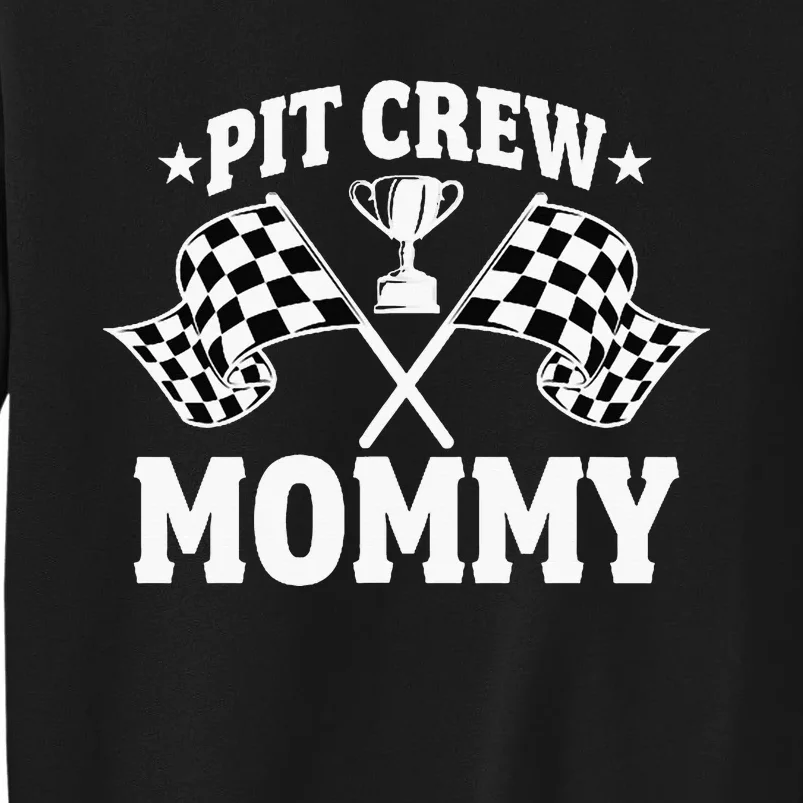 Pit Crew Mommy Mother Race Car Birthday Party Sweatshirt