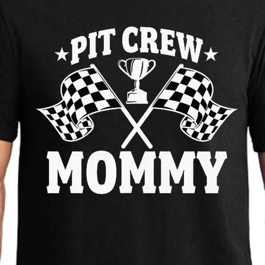 Pit Crew Mommy Mother Race Car Birthday Party Pajama Set