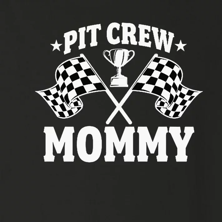 Pit Crew Mommy Mother Race Car Birthday Party Toddler Long Sleeve Shirt