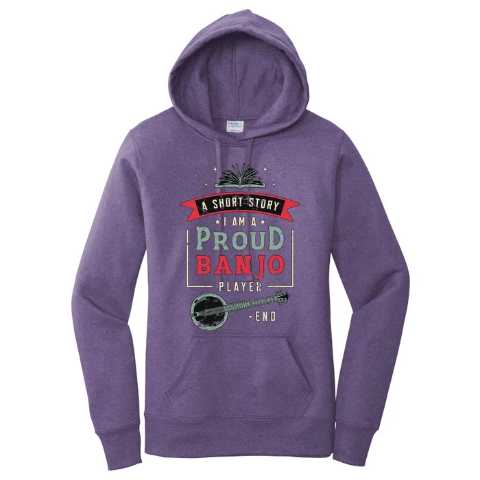 Proud Country Music Lover Banjo Player Women's Pullover Hoodie