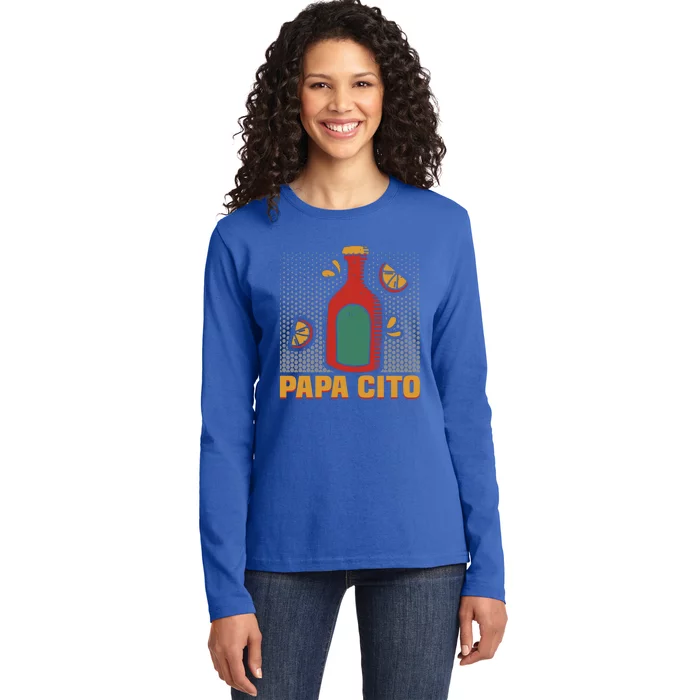 Papa Cito Mexican Cinco De Mayo Gift Ladies Long Sleeve Shirt