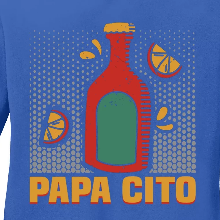 Papa Cito Mexican Cinco De Mayo Gift Ladies Long Sleeve Shirt