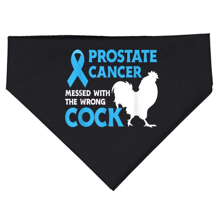 Prostate Cancer Messed With The Wrong Cock Cancer USA-Made Doggie Bandana