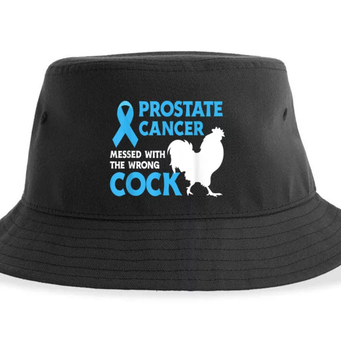 Prostate Cancer Messed With The Wrong Cock Cancer Sustainable Bucket Hat