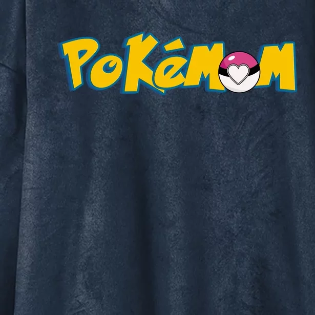 Pokemom Cute Mom Gift Hooded Wearable Blanket