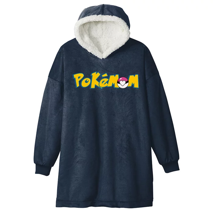 Pokemom Cute Mom Gift Hooded Wearable Blanket