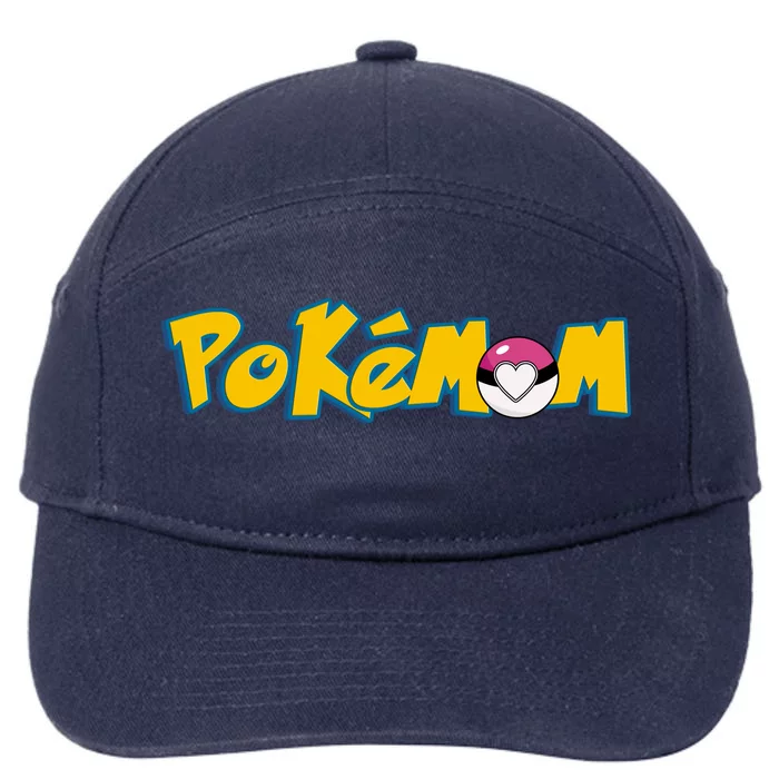 Pokemom Cute Mom Gift 7-Panel Snapback Hat