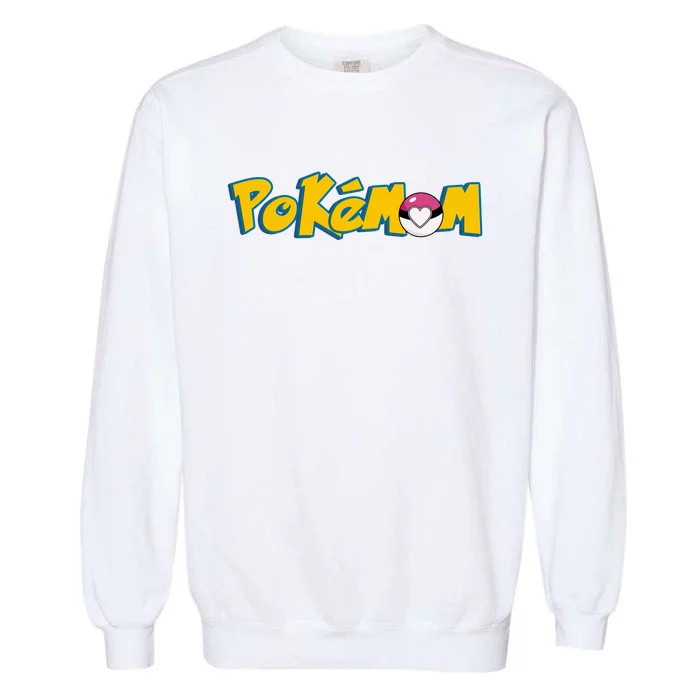 Pokemom Cute Mom Gift Garment-Dyed Sweatshirt