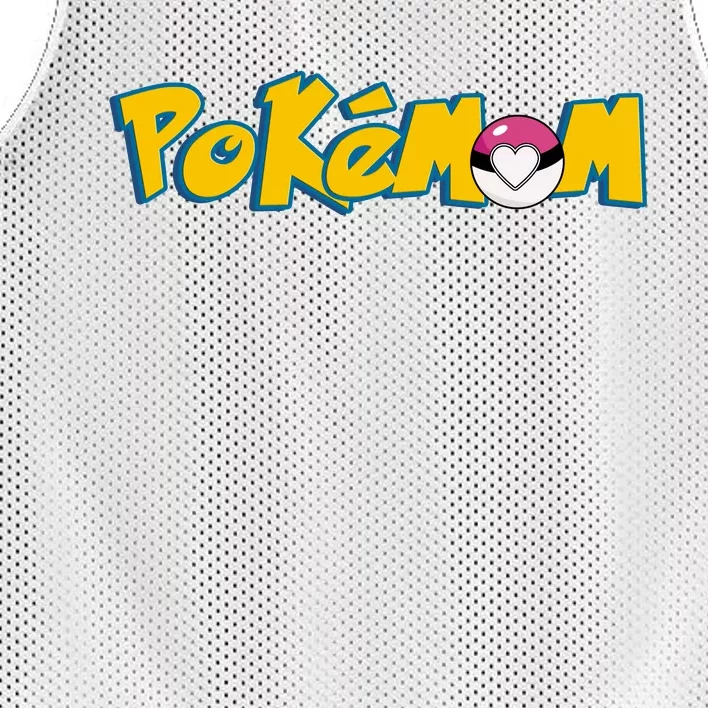 Pokemom Cute Mom Gift Mesh Reversible Basketball Jersey Tank