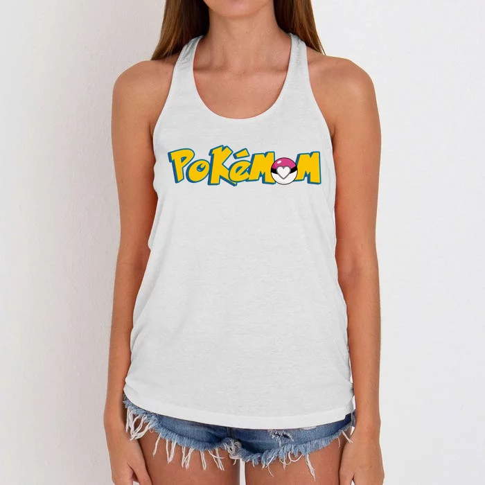 Pokemom Cute Mom Gift Women's Knotted Racerback Tank