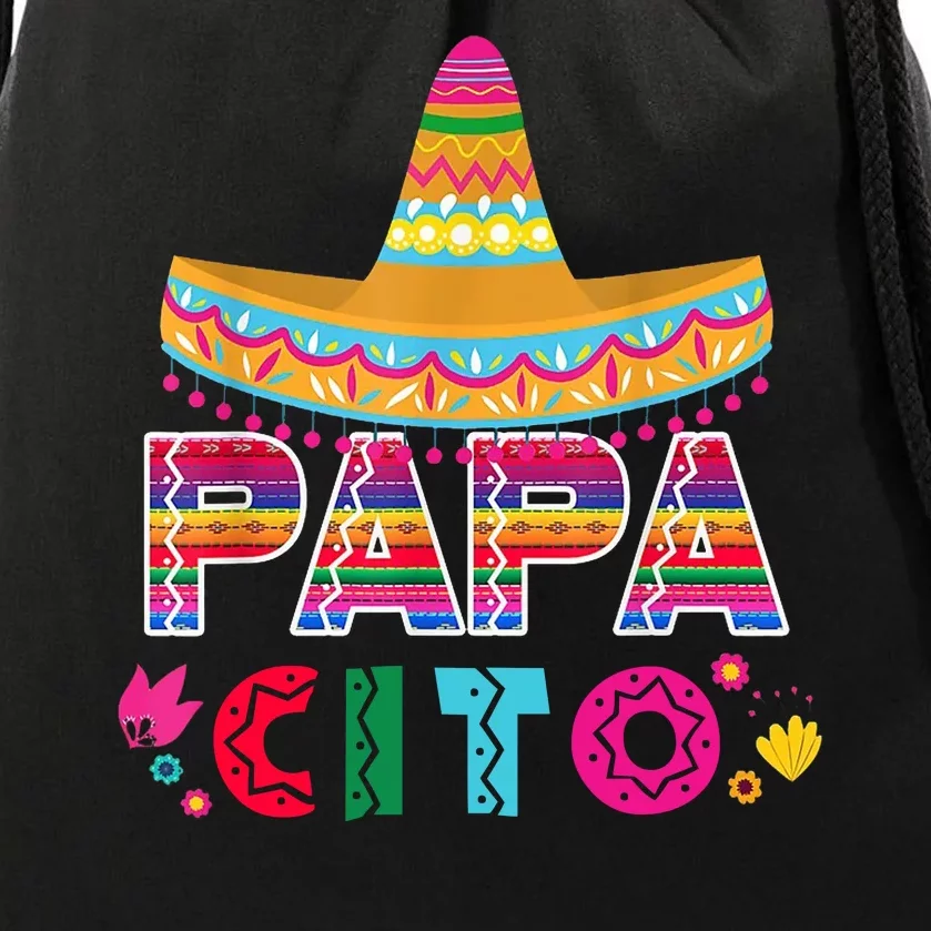 Papa Cito Mexican Cinco De Mayo Drawstring Bag