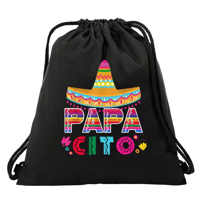 Papa Cito Mexican Cinco De Mayo Drawstring Bag