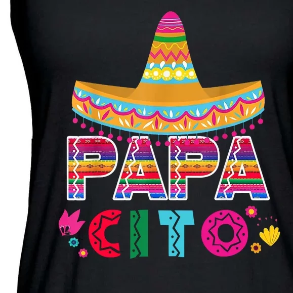 Papa Cito Mexican Cinco De Mayo Ladies Essential Flowy Tank