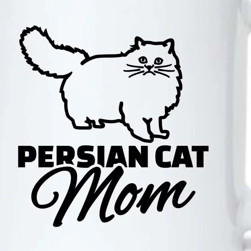 Persian Cat Mom Gift Black Color Changing Mug