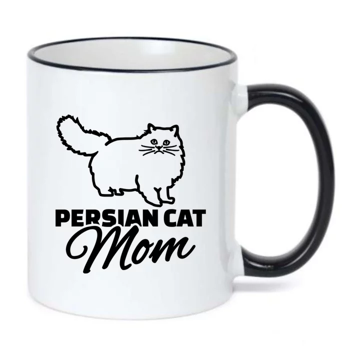 Persian Cat Mom Gift Black Color Changing Mug