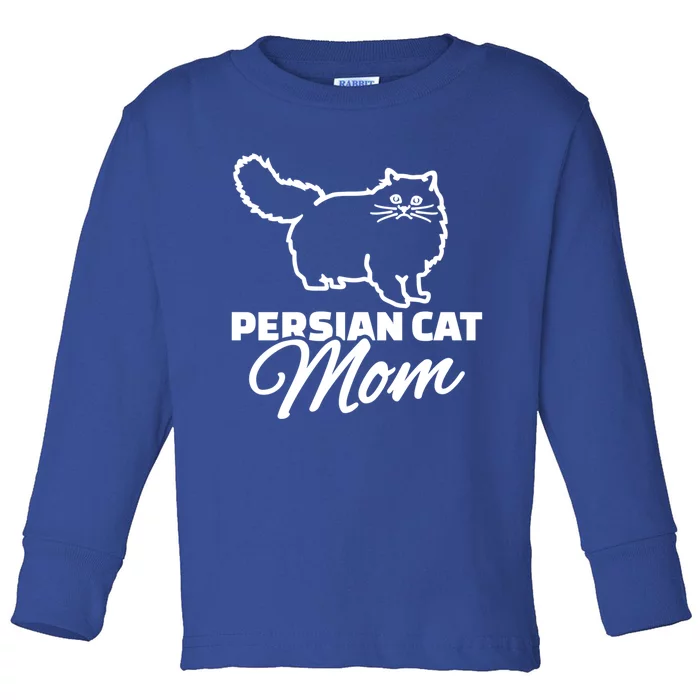 Persian Cat Mom Gift Toddler Long Sleeve Shirt