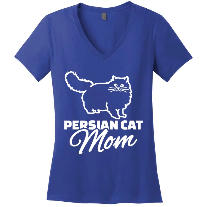 Persian Cat Mom Gift Women's V-Neck T-Shirt