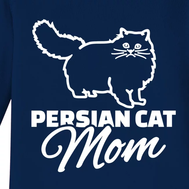 Persian Cat Mom Gift Baby Long Sleeve Bodysuit