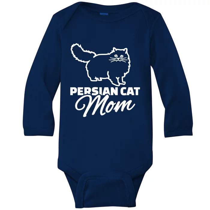 Persian Cat Mom Gift Baby Long Sleeve Bodysuit