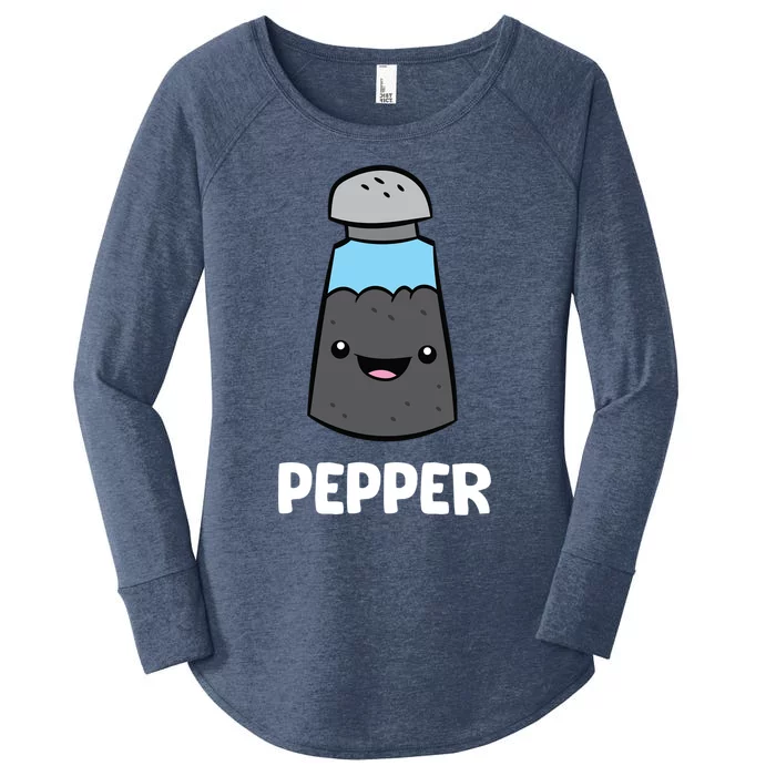 Pepper Costume Matching Pepper And Salt Couple Gift Women's Perfect Tri Tunic Long Sleeve Shirt