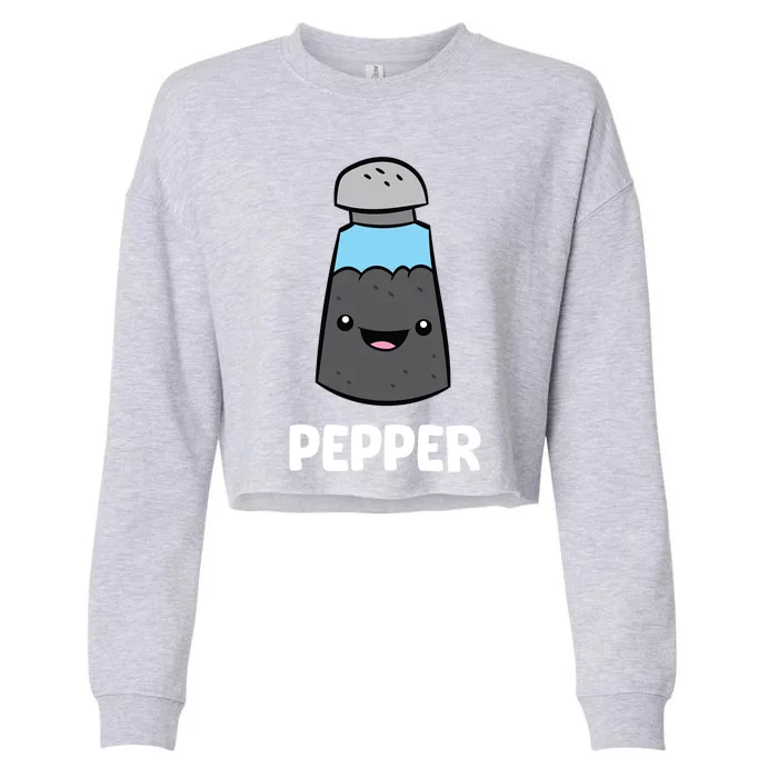 Pepper Costume Matching Pepper And Salt Couple Gift Cropped Pullover Crew