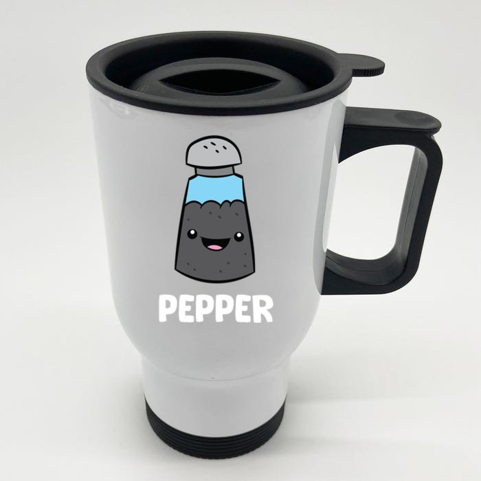 Pepper Costume Matching Pepper And Salt Couple Gift Front & Back Stainless Steel Travel Mug