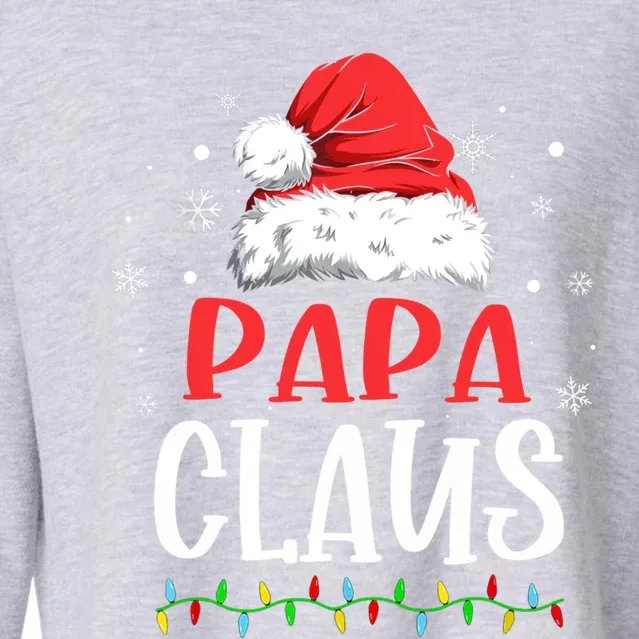 Papa Claus Matching Family Christmas Pajama Gift Cropped Pullover Crew