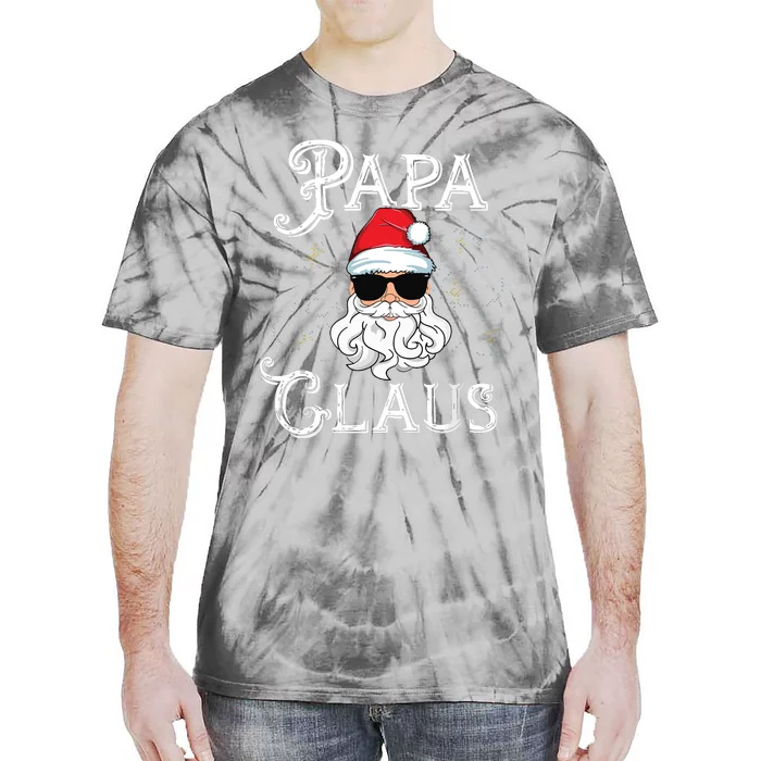 Papa Claus Matching Family Christmas Outfit Xmas Photo Tie-Dye T-Shirt