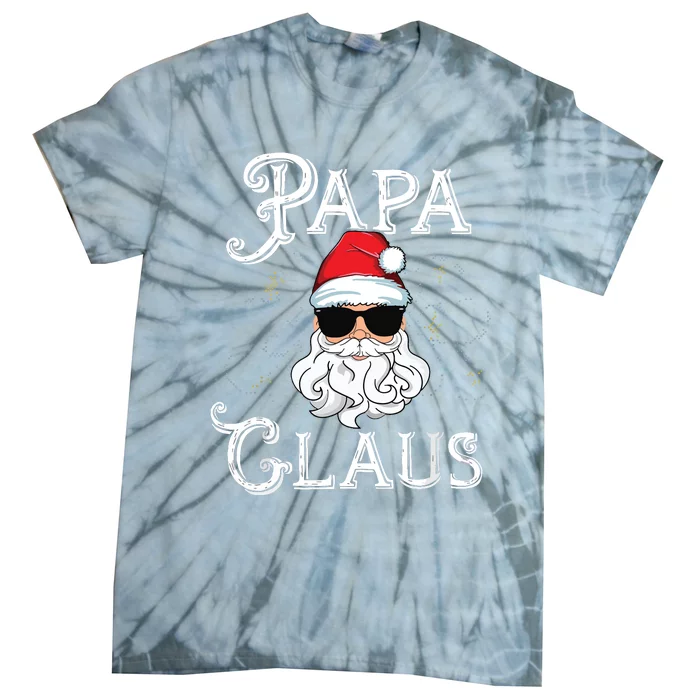 Papa Claus Matching Family Christmas Outfit Xmas Photo Tie-Dye T-Shirt