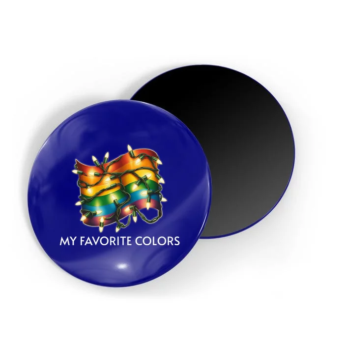 Pride Christmas My Favorite Color Is Xmas Lights Lgbt Flag Meaningful Gift Magnet