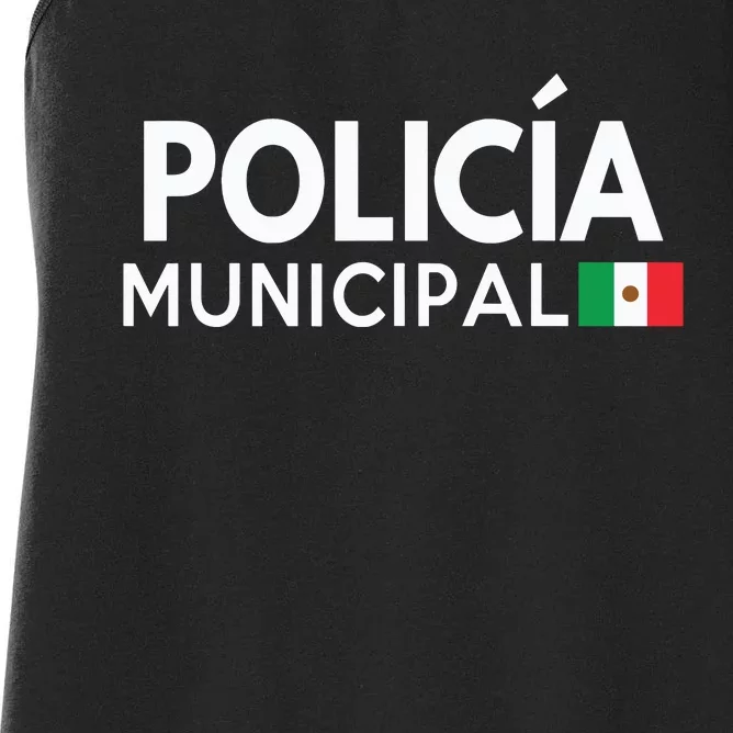 Policia Costume Mexican Police Halloween Costumes Women's Racerback Tank