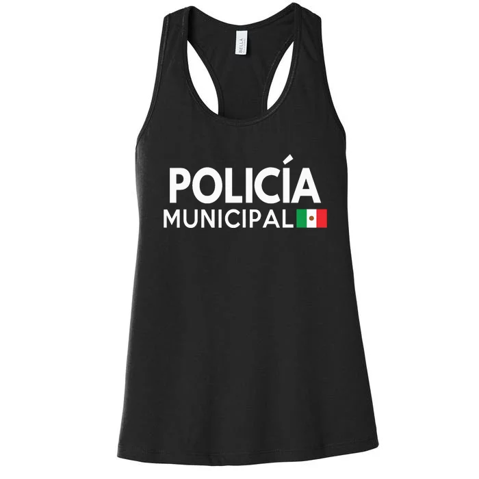 Policia Costume Mexican Police Halloween Costumes Women's Racerback Tank