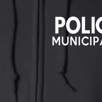 Policia Costume Mexican Police Halloween Costumes Full Zip Hoodie