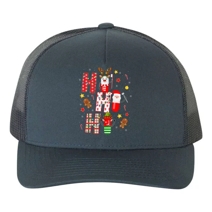 Pharmacy Crew Matching Christmas Pills Santa Elf Reindeer Gift Yupoong Adult 5-Panel Trucker Hat