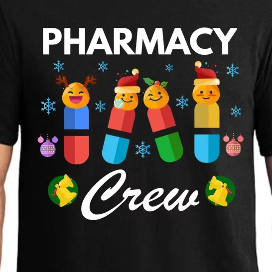 Pharmacy Crew Merry Christmas Funny Pharmacist Pills Gift Pajama Set