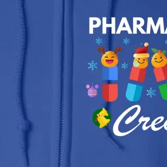 Pharmacy Crew Merry Christmas Funny Pharmacist Pills Gift Full Zip Hoodie