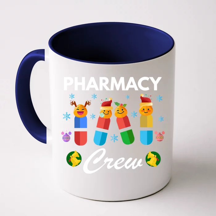 Pharmacy Crew Merry Christmas Funny Pharmacist Pills Gift Front & Back Coffee Mug