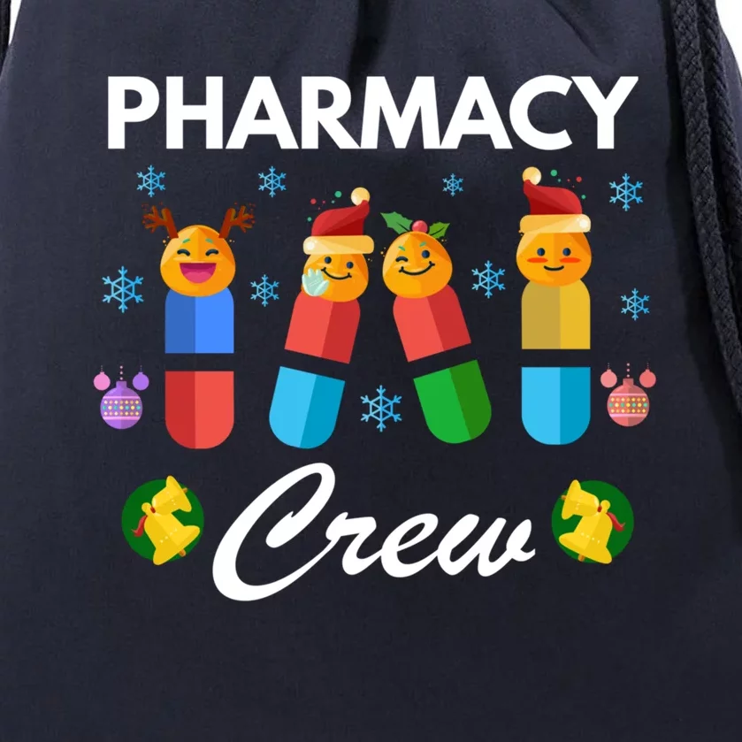 Pharmacy Crew Merry Christmas Funny Pharmacist Pills Gift Drawstring Bag