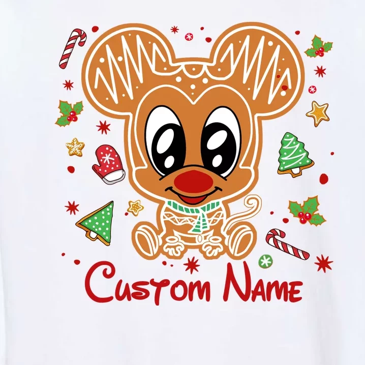 Personalized Custom Name Cute Mouse Christmas Love Mouse Gift Birthday Garment-Dyed Sweatshirt