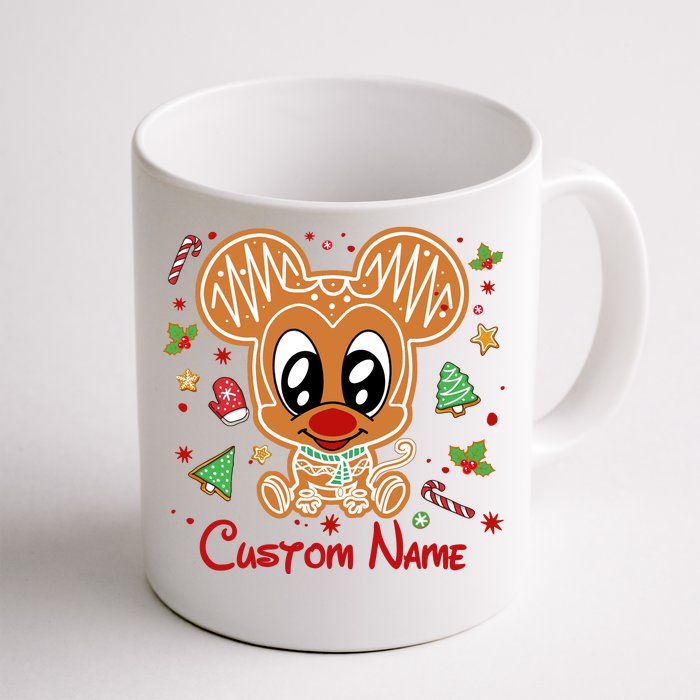 Personalized Custom Name Cute Mouse Christmas Love Mouse Gift Birthday Front & Back Coffee Mug