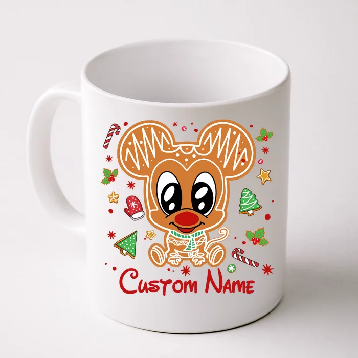 Personalized Custom Name Cute Mouse Christmas Love Mouse Gift Birthday Front & Back Coffee Mug