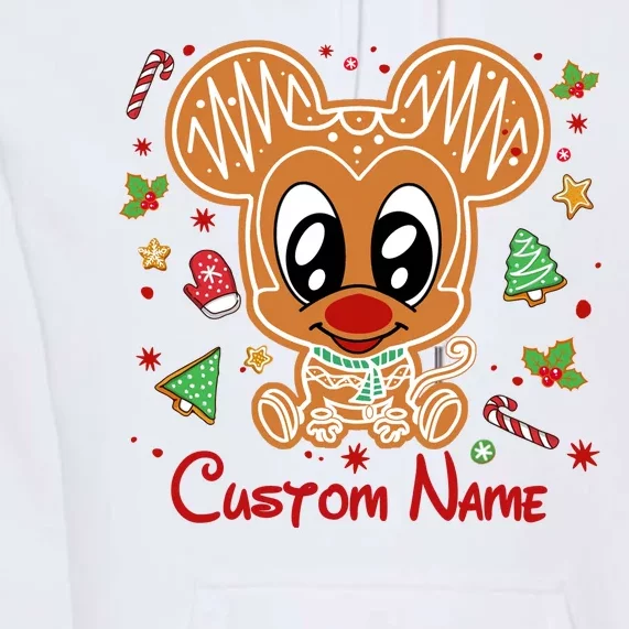 Personalized Custom Name Cute Mouse Christmas Love Mouse Gift Birthday Premium Hoodie