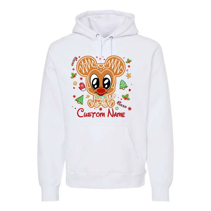 Personalized Custom Name Cute Mouse Christmas Love Mouse Gift Birthday Premium Hoodie