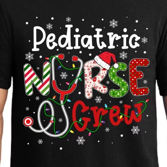 Pediatric Christmas Nurse Crew Nursing Christmas Pattern Gift Pajama Set